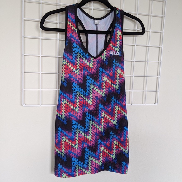 Fila Retro Colorful Workout Racerback Tank Top - Picture 4 of 5